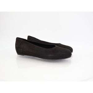 Eileen Fisher Womens Una Hidden Wedge Ballet Flats Size 8 Black Suede Round Toe